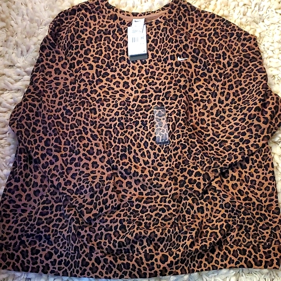 Nike Leopard Sweatshirt (Unisex) - Picture 1 of 5